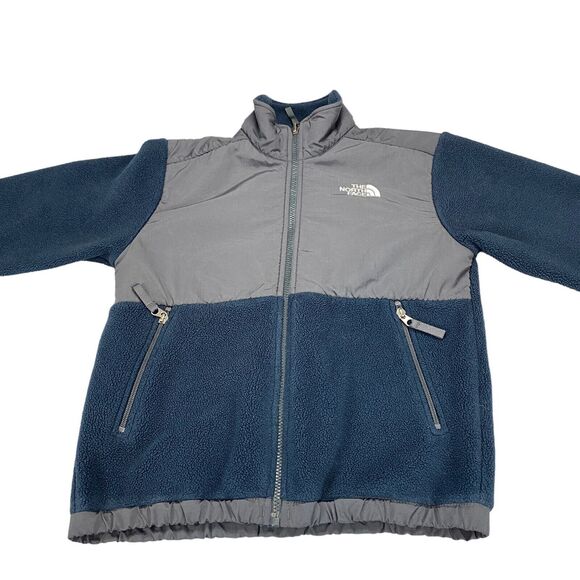 The North Face Kids Blue and Gray Hoodie - Picture 15 of 16